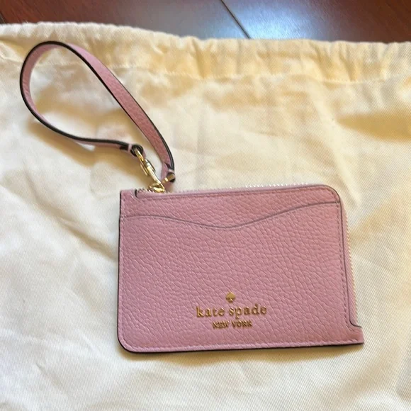 Kate Spade Pink Leather Wristlet - Picture 2 of 4